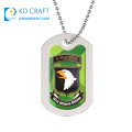 En gros pas de minimum personnalisé métal vierge gravé sublimation enduit pays drapeau armée de l&#39;air mode militaire dog tags à vendre